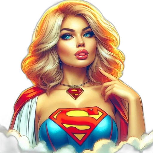 face, comic book art, fantasy art, cartoon transparent PNG cut-out