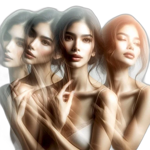 jewelry, face, photorealistic, fantasy art transparent PNG cut-out