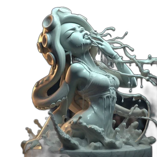 3d render, concept art, fantasy art, photorealistic transparent PNG cut-out