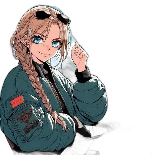 jacket, staff, face, weapon transparent PNG cut-out