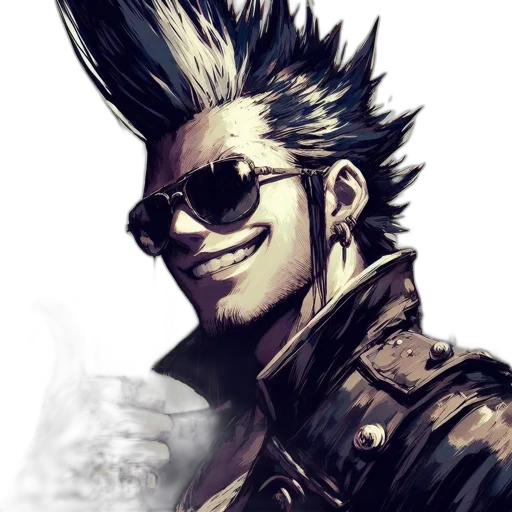 face, jacket, staff, concept art transparent PNG cut-out