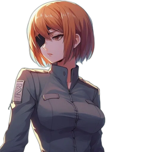 jacket, staff, dress, weapon transparent PNG cut-out