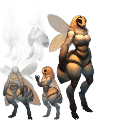 creature, animal, concept art, 3d render transparent PNG cut-out