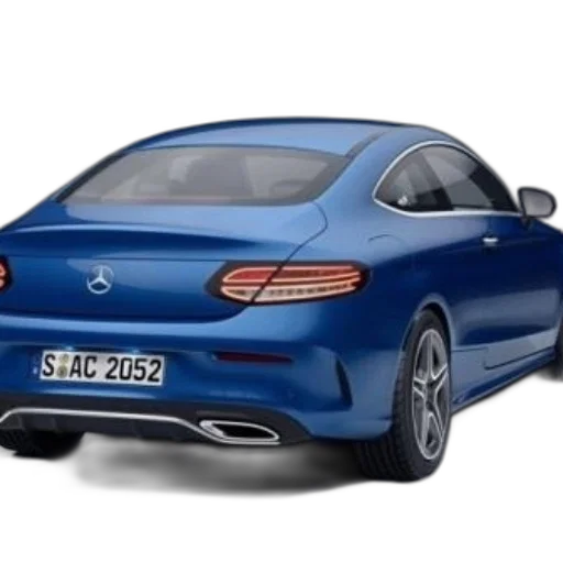 car, photorealistic, 3d render, blue transparent PNG cut-out