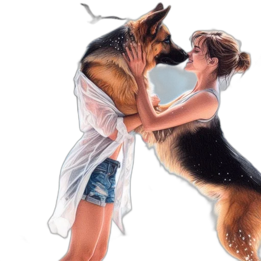 animal, photorealistic, oil painting, concept art transparent PNG cut-out
