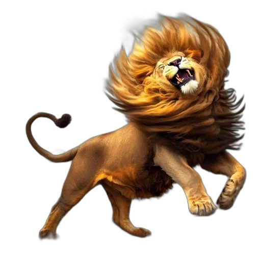animal, hair, crown, concept art transparent PNG cut-out