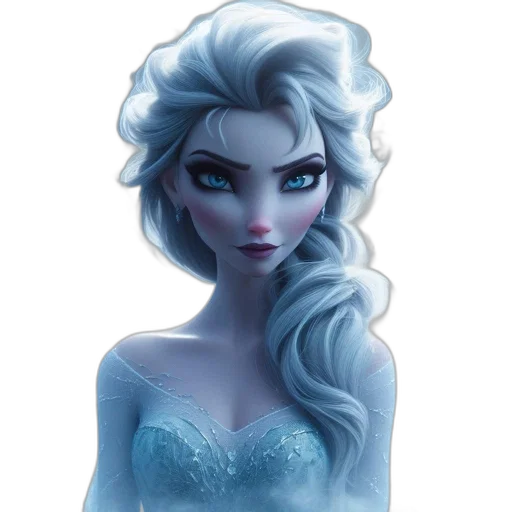face, dress, crown, fantasy art transparent PNG cut-out