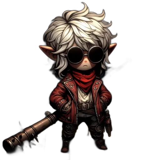 staff, weapon, jacket, concept art transparent PNG cut-out