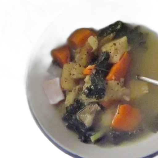 food, bowl, soup, chunks transparent PNG cut-out