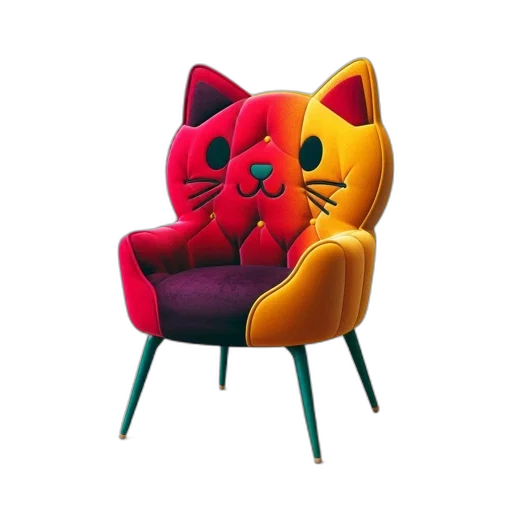 furniture, 3d render, concept art, photorealistic transparent PNG cut-out