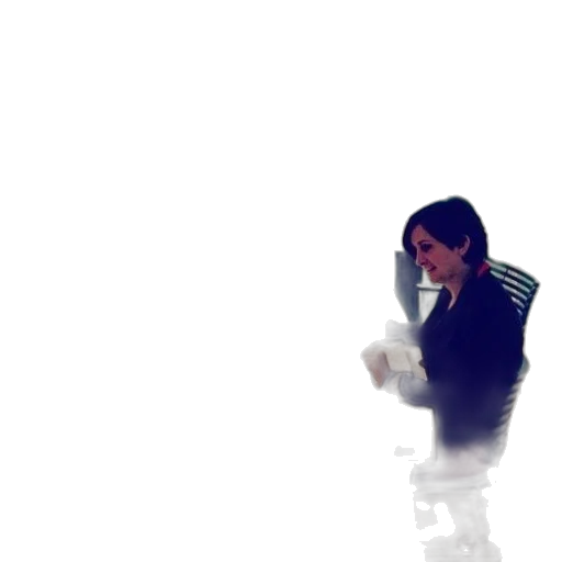 jacket, robot, weapon, staff transparent PNG cut-out