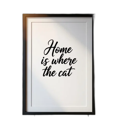 animal, furniture, watercolor, framed transparent PNG cut-out
