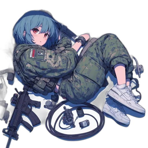 weapon, jacket, robot, sword transparent PNG cut-out
