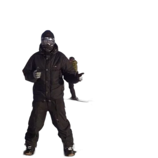 jacket, weapon, staff, mask transparent PNG cut-out