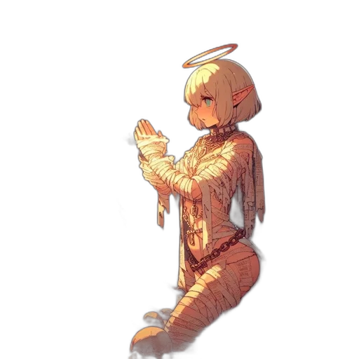 robot, staff, mask, creature transparent PNG cut-out