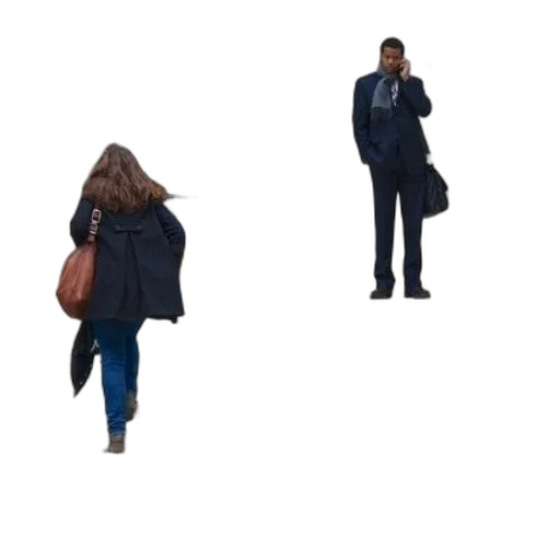 jacket, umbrella, staff, dress transparent PNG cut-out