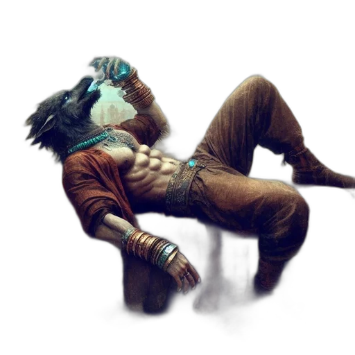 robot, mask, jacket, creature transparent PNG cut-out