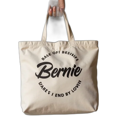 3d render, bernie, logo, canvas transparent PNG cut-out