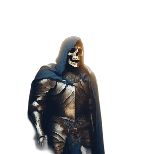 mask, robot, jacket, sword transparent PNG cut-out