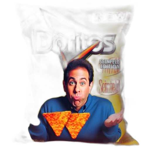 food, outer space, seinfeld-themed, doritos transparent PNG cut-out