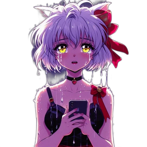 dress, flower, crown, creature transparent PNG cut-out