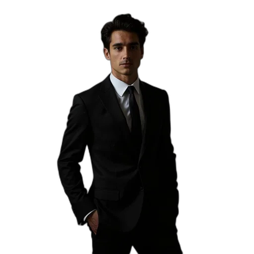 staff, jacket, robot, face transparent PNG cut-out