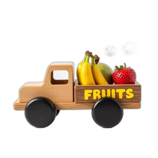 car, food, photorealistic, 3d render transparent PNG cut-out