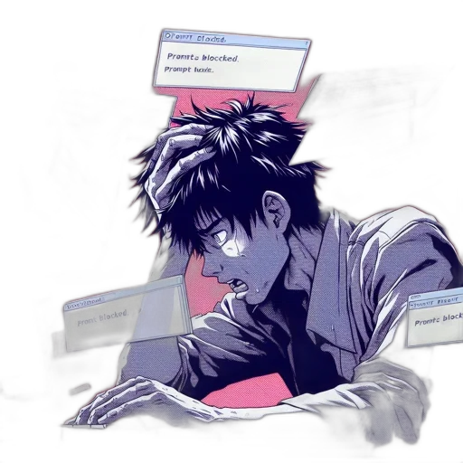 staff, vaporwave, anime, concept art transparent PNG cut-out