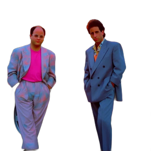 jacket, shoes, vaporwave, concept art transparent PNG cut-out