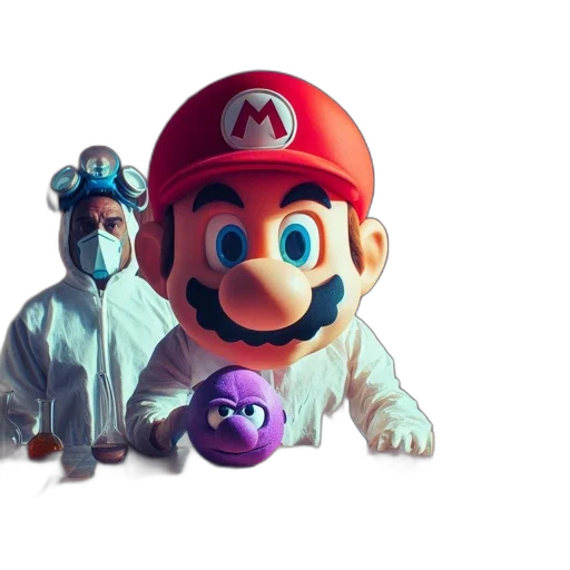 mask, hat, 3d render, concept art transparent PNG cut-out