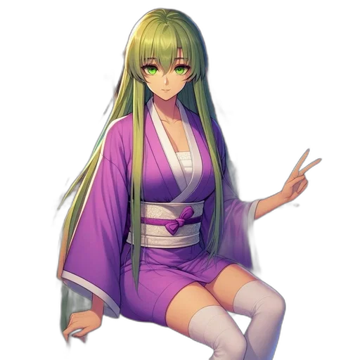 dress, staff, hair, dragon transparent PNG cut-out