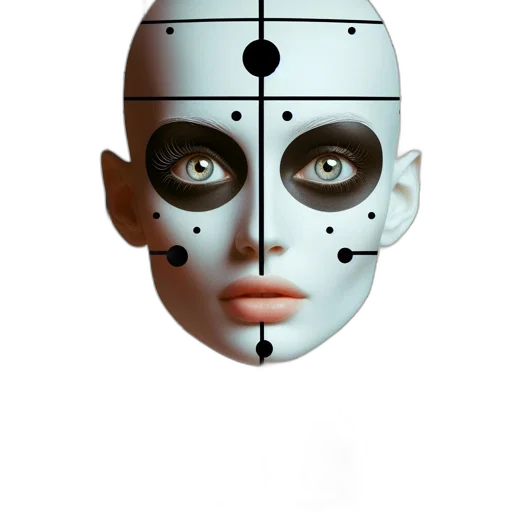 mask, robot, face, staff transparent PNG cut-out