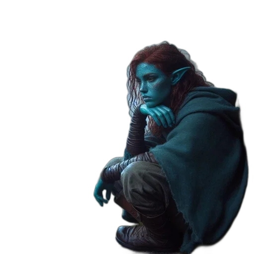 jacket, creature, face, concept art transparent PNG cut-out