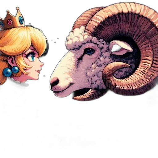 concept art, fantasy art, pixel art, watercolor transparent PNG cut-out