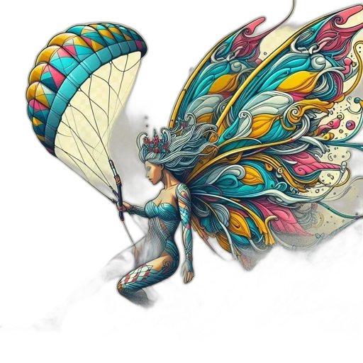 umbrella, dragon, jewelry, staff transparent PNG cut-out