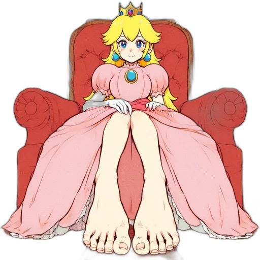 crown, dress, furniture, pixel art transparent PNG cut-out