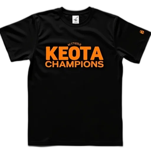 black, t-shirt, word, keota transparent PNG cut-out