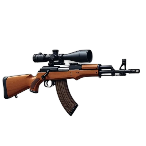 weapon, 3d render, detailed, illustration transparent PNG cut-out