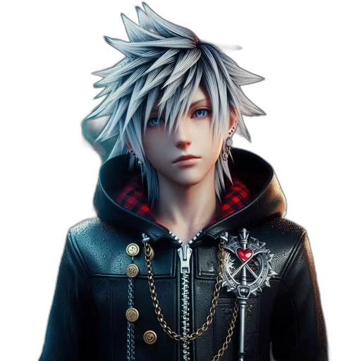 jacket, face, staff, creature transparent PNG cut-out