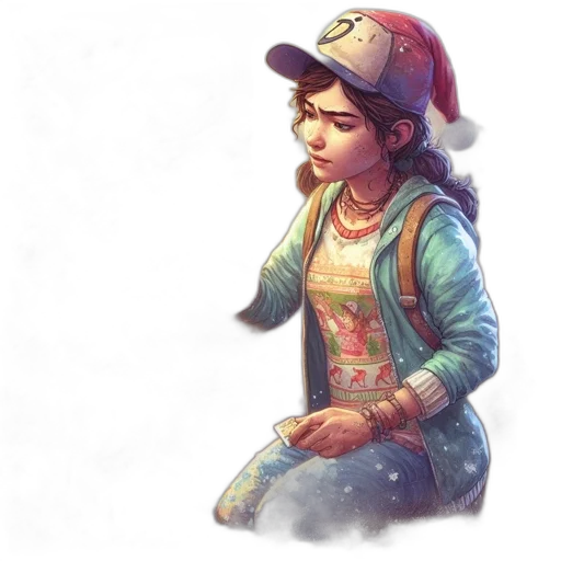 hat, jacket, face, concept art transparent PNG cut-out