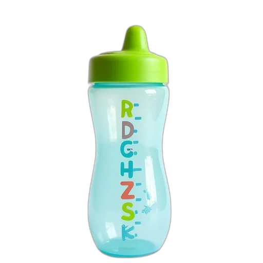 bottle, 3d render, photorealistic, green transparent PNG cut-out