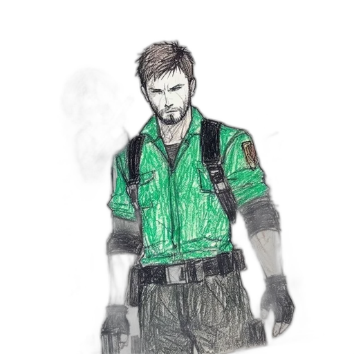 jacket, concept art, comic book art, fantasy art transparent PNG cut-out