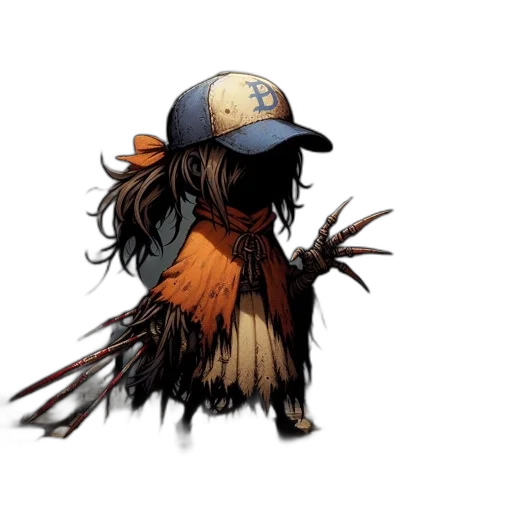 hat, staff, mask, concept art transparent PNG cut-out