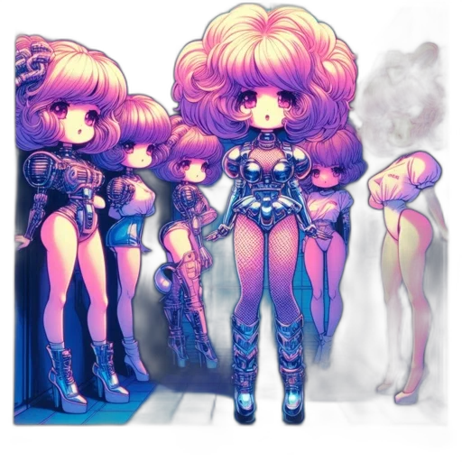 dress, vaporwave, concept art, pixel art transparent PNG cut-out