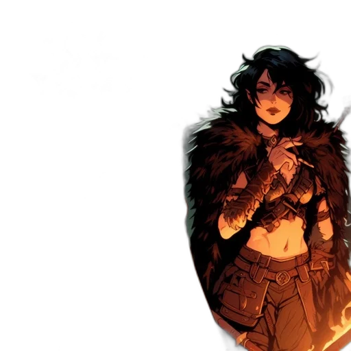 comic book art, concept art, fantasy art, fire transparent PNG cut-out
