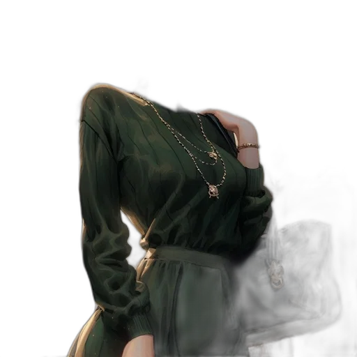 dress, jacket, mask, face transparent PNG cut-out