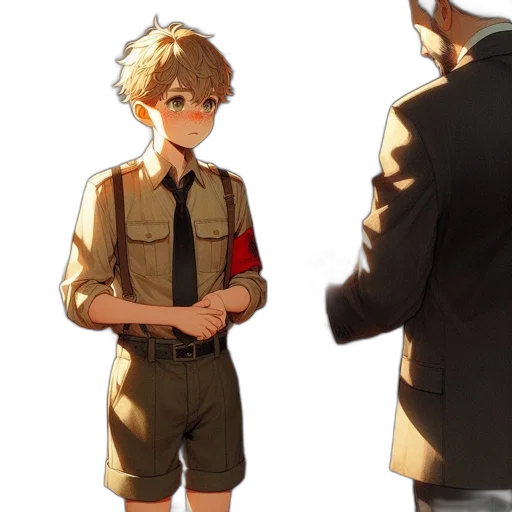jacket, staff, weapon, concept art transparent PNG cut-out