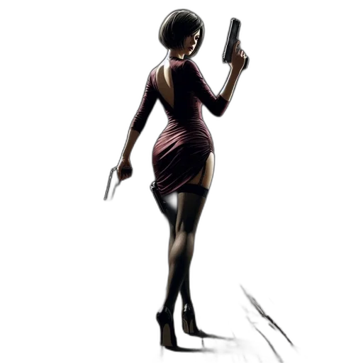 dress, weapon, staff, concept art transparent PNG cut-out