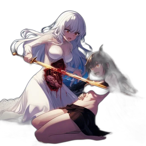 sword, weapon, staff, dress transparent PNG cut-out