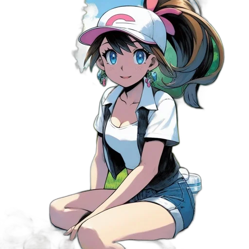 hat, staff, dress, face transparent PNG cut-out